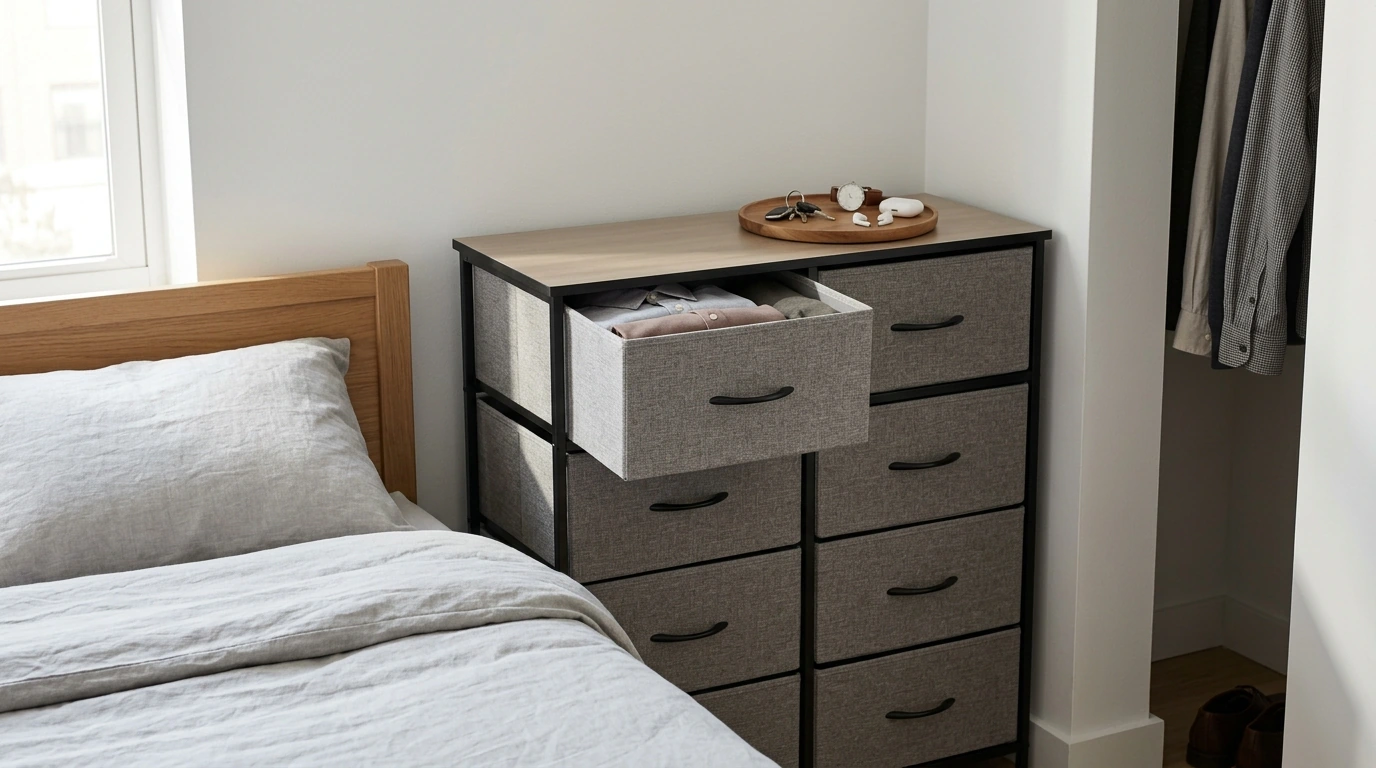7-Drawer Fabric Dresser for Small-Space Storage