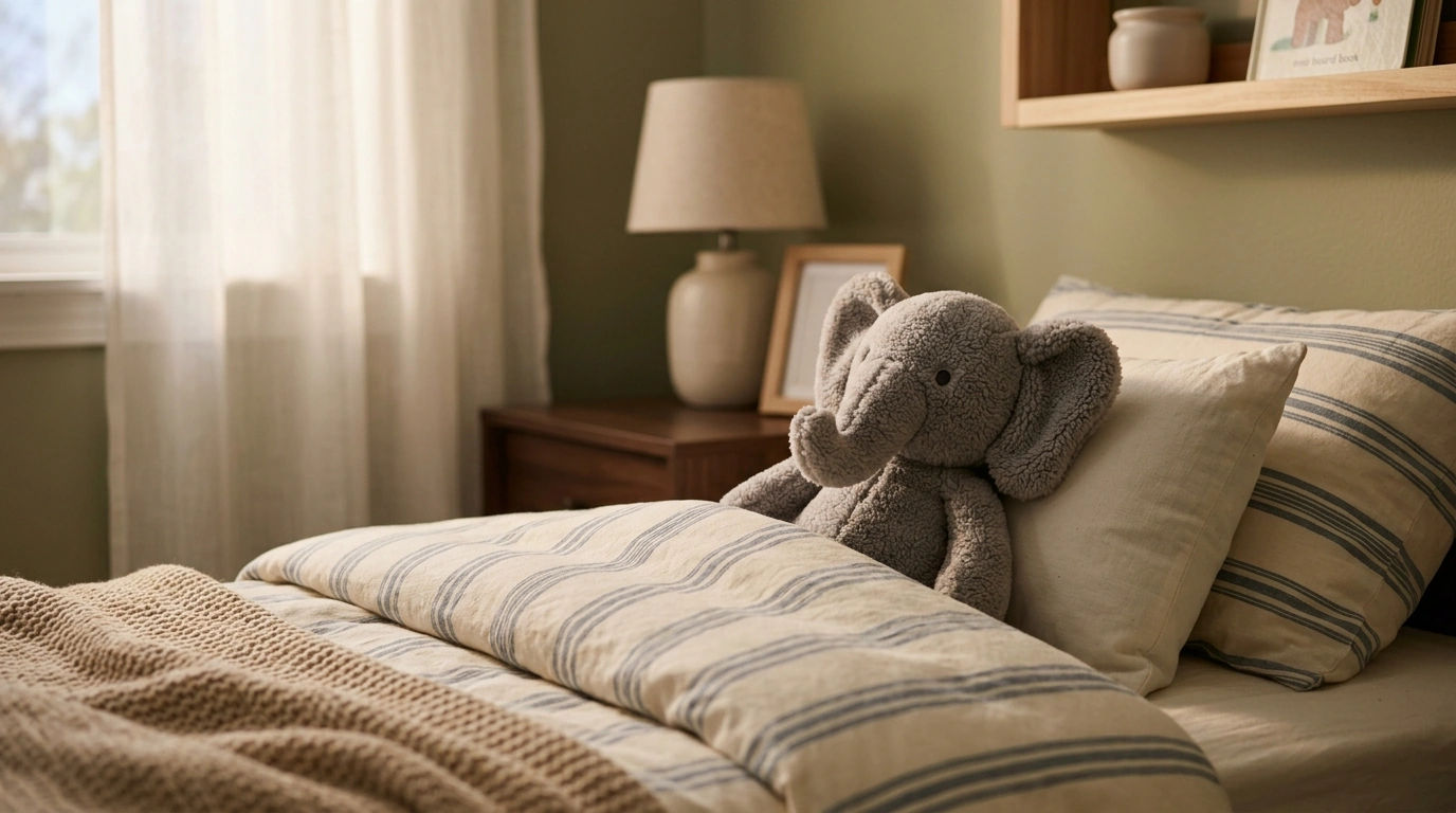 Cozy Elephant Plush for Calmer Bedtime Routines